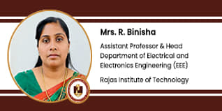 Rajas Institute of Technology, Nagercoil, Kanyakumari, Assistant Professor & HOD of Electrical and Electronics Engineering: Mrs. R. Binisha Interview
